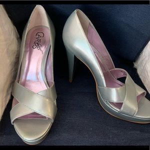 Carlos Santana silver heels